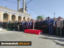 حضور کارکنان دانشگاه فرهنگیان درآیین تشییع«سجاد امیری» شهید بسیجی حافظ امنیت 5