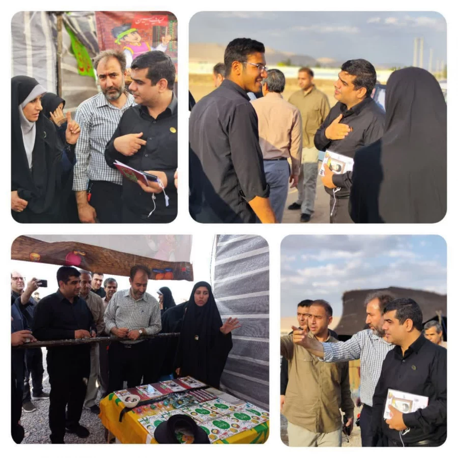 بازدید سرپرست و مسئول نهاد نمایندگی مقام معظم رهبری در سازمان مرکزی دانشگاه فرهنگیان از موکب شهدای تربیت معلم کرمانشاه 2