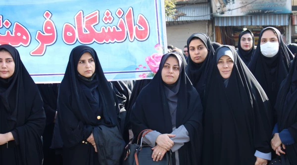 حماسه حضور انقلابی جامعه دانشگاه فرهنگیان کرمانشاه در راهپیمایی حمایت از مردم فلسطین 6