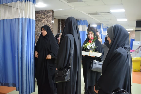 تبریک و بازدید مسئولین دانشگاه فرهنگیان کرمانشاه به مناسبت روز پرستار 11