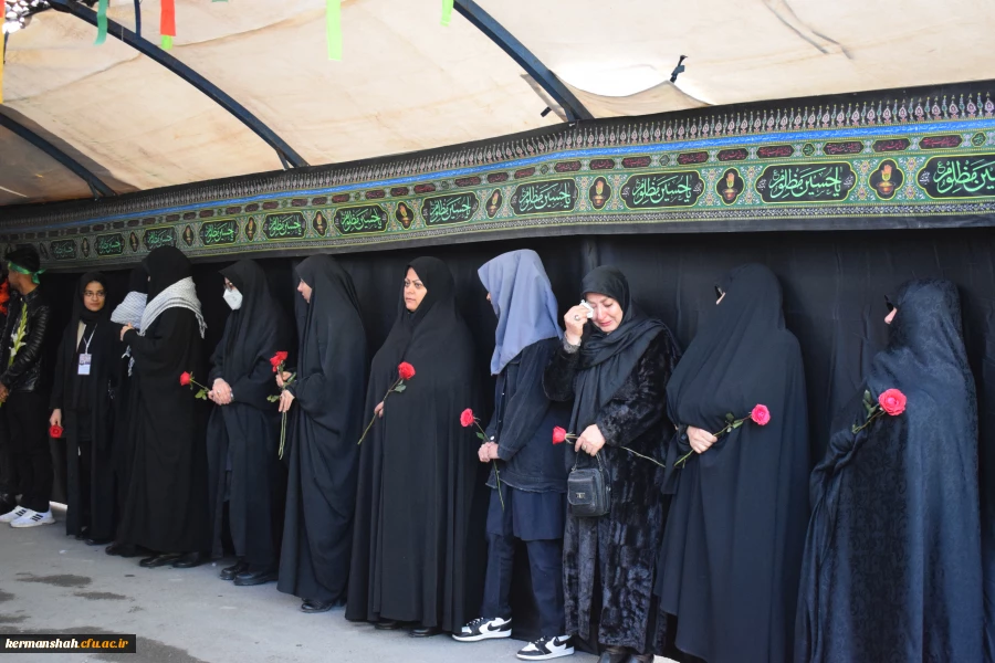 تشییع و تدفین پیکر یک شهید گمنام در دانشگاه فرهنگیان کرمانشاه 11