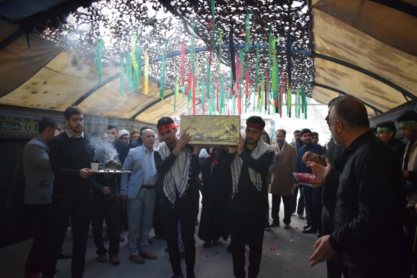 تشییع و تدفین پیکر یک شهید گمنام در دانشگاه فرهنگیان کرمانشاه 18