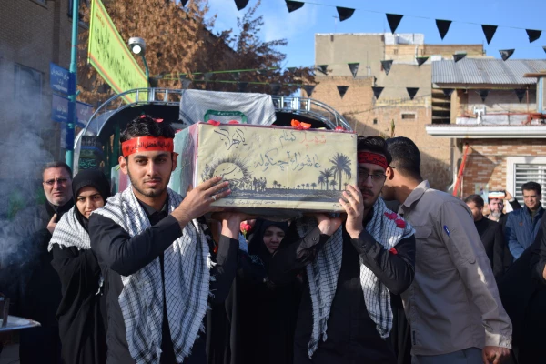 تشییع و تدفین پیکر یک شهید گمنام در دانشگاه فرهنگیان کرمانشاه 23