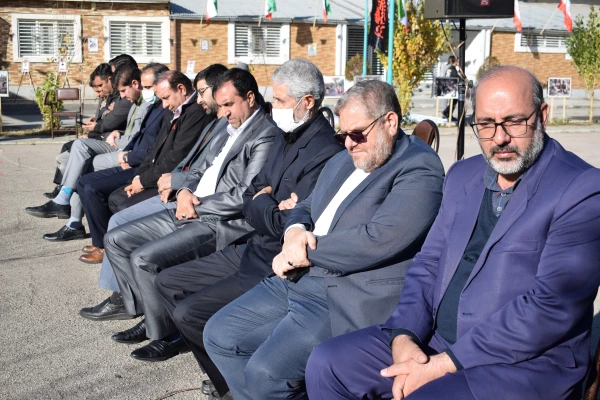 تشییع و تدفین پیکر یک شهید گمنام در دانشگاه فرهنگیان کرمانشاه 50