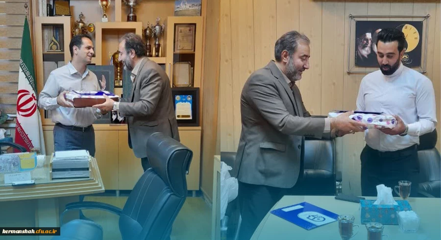 تقدیر از شهردار منطقه پنج به پاس خدمات عمرانی به دانشگاه فرهنگیان کرمانشاه 2