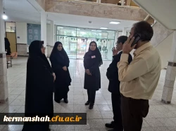 بازدید «دکتر محسن گلمحمدیان دبیر هیئت نظارت، ارزیابی و تضمین کیفیت استان کرمانشاه» از روند برگزاری امتحانات پایان ترم پردیس شهید صدوقی 4