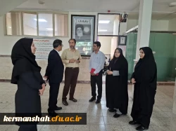 بازدید «دکتر محسن گلمحمدیان دبیر هیئت نظارت، ارزیابی و تضمین کیفیت استان کرمانشاه» از روند برگزاری امتحانات پایان ترم پردیس شهید صدوقی 5