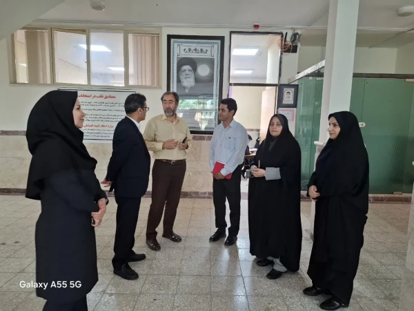 بازدید «دکتر محسن گلمحمدیان دبیر هیئت نظارت، ارزیابی و تضمین کیفیت استان کرمانشاه» از روند برگزاری امتحانات پایان ترم پردیس شهید صدوقی 5