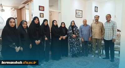 دیدار مسئولان و دانشجویان دانشگاه با خانواده شهید دانشجومعلم سعید صالحی جوزانی
