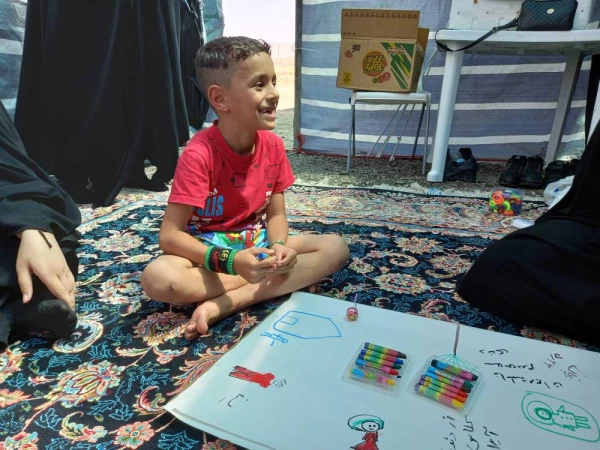 برپایی موکب خدماتی - رفاهی شهدای دانشجو معلم دانشگاه فرهنگیان کرمانشاه 19