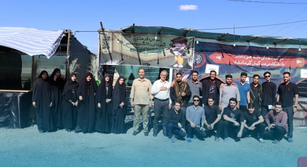 بازدید ریاست دانشگاه از موکب خدماتی - رفاهی شهدای دانشجو معلم 2