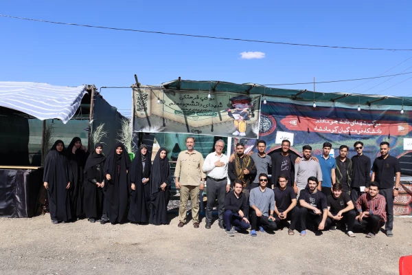 بازدید ریاست دانشگاه از موکب خدماتی - رفاهی شهدای دانشجو معلم 13