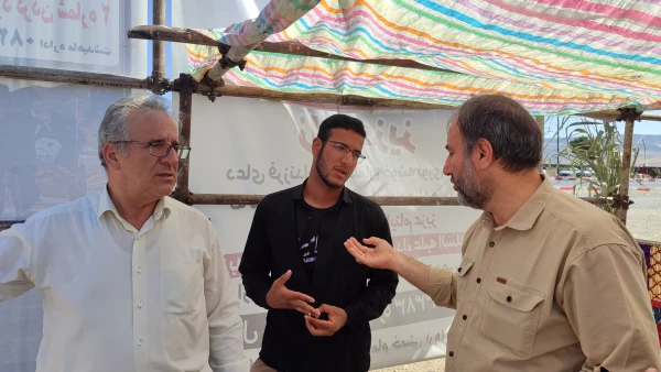 بازدید ریاست دانشگاه از موکب خدماتی - رفاهی شهدای دانشجو معلم 10