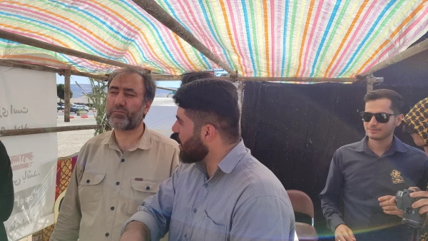 بازدید ریاست دانشگاه از موکب خدماتی - رفاهی شهدای دانشجو معلم 11