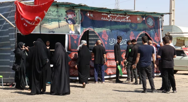 بازدید امام جمعه و استاندار کرمانشاه از موکب شهدای دانشجو معلم دانشگاه فرهنگیان کرمانشاه 7