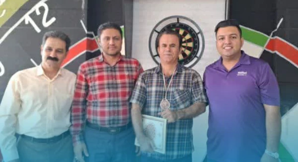 کسب مقام سوم در مسابقات استانی دارت بازنشستگان توسط جناب آقای محمد آزادی  3