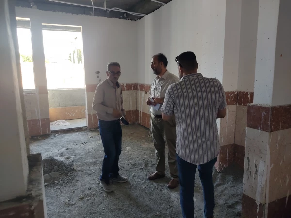 بازدید معاونت هماهنگی دانشگاه از پروژه خوابگاه 360 نفره پردیس شهید صدوقی 3