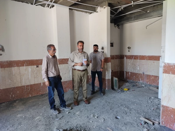 بازدید معاونت هماهنگی دانشگاه از پروژه خوابگاه 360 نفره پردیس شهید صدوقی 5