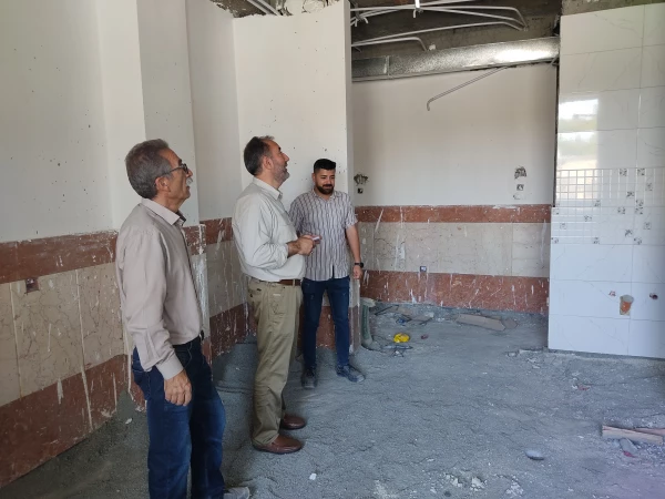 بازدید معاونت هماهنگی دانشگاه از پروژه خوابگاه 360 نفره پردیس شهید صدوقی 6