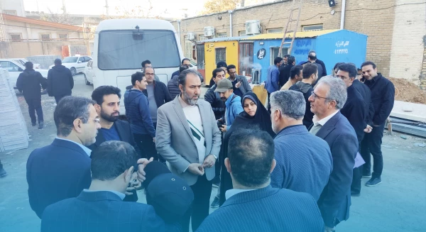 بازدید معاون سازمان نوسازی و تجهیز مدارس کشور از پروژه خوابگاه معصومیه پردیس شهید صدوقی 2