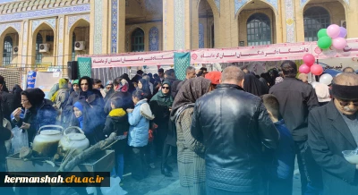 برپایی موکب فرهنگی - پذیرایی در مراسم شادپیمایی جشن بزرگ نیمه شعبان