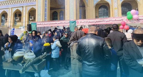 برپایی موکب فرهنگی - پذیرایی در مراسم شادپیمایی جشن بزرگ نیمه شعبان 2