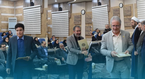 تجلیل از رئیس، معاون و استاد دانشگاه فرهنگیان در مراسم اساتید جهادگر 2