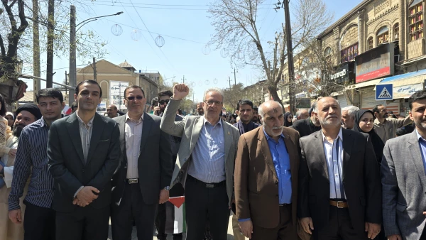 حضور باشکوه جامعهٔ دانشگاهی دانشگاه فرهنگیان کرمانشاه در راهپیمایی روز جهانی قدس 4