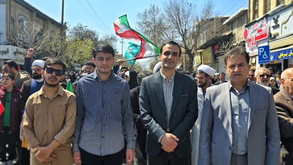 حضور باشکوه جامعهٔ دانشگاهی دانشگاه فرهنگیان کرمانشاه در راهپیمایی روز جهانی قدس 12