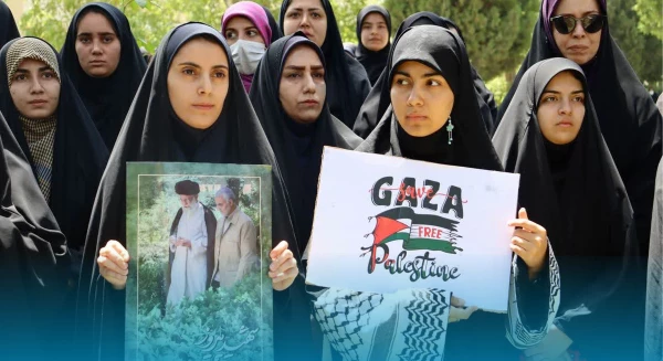 تجمع اعتراضی دانشجویان پردیس شهید صدوقی در محکومیت جنایات رژیم صهیونیستی 2