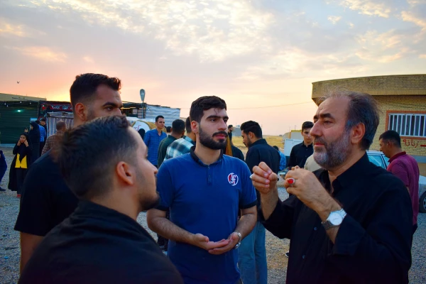 بازدید مسئول نهاد و معاون هماهنگی دانشگاه از موکب خدماتی - رفاهی شهدای دانشجو معلم 7