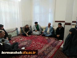 دیدار اعضای هیات رئیسه دانشگاه با خانواده شهید مدافع حرم حاج اکبر نظری 6