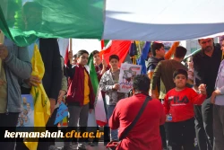 حضور پرشور اساتید،کارکنان و دانشجویان دانشگاه فرهنگیان کرمانشاه در راهپیمایی 13 آبان  12