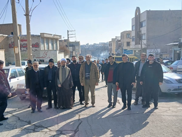 حضور پرشور اساتید، کارکنان و دانشجویان دانشگاه فرهنگیان کرمانشاه در مراسم تشییع و تدفین شهدای فتنه آمریکایی - صهیونیستی 6