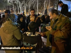 بازدید ریاست دانشگاه از موکب خدماتی و ایستگاه صلواتی دانشگاه فرهنگیان استان کرمانشاه 14
