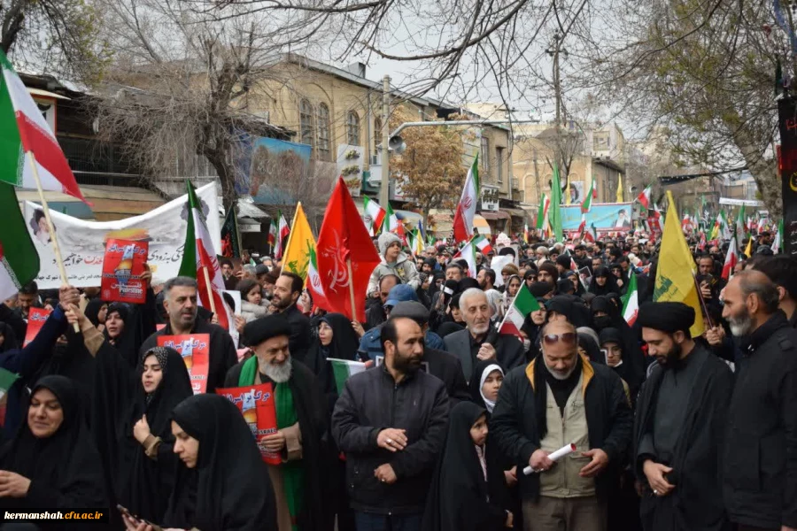 حضور باشکوه جامعهٔ دانشگاهی دانشگاه فرهنگیان کرمانشاه در راهپیمایی روز جهانی قدس 8