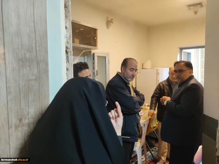 ارزیابی میدانی رئیس دانشگاه فرهنگیان کرمانشاه از وضعیت خوابگاه های دانشجویی 5