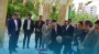 ادای احترام استاندار و هیأت همراه به شهدای گمنام در بدو ورود به دانشگاه فرهنگیان